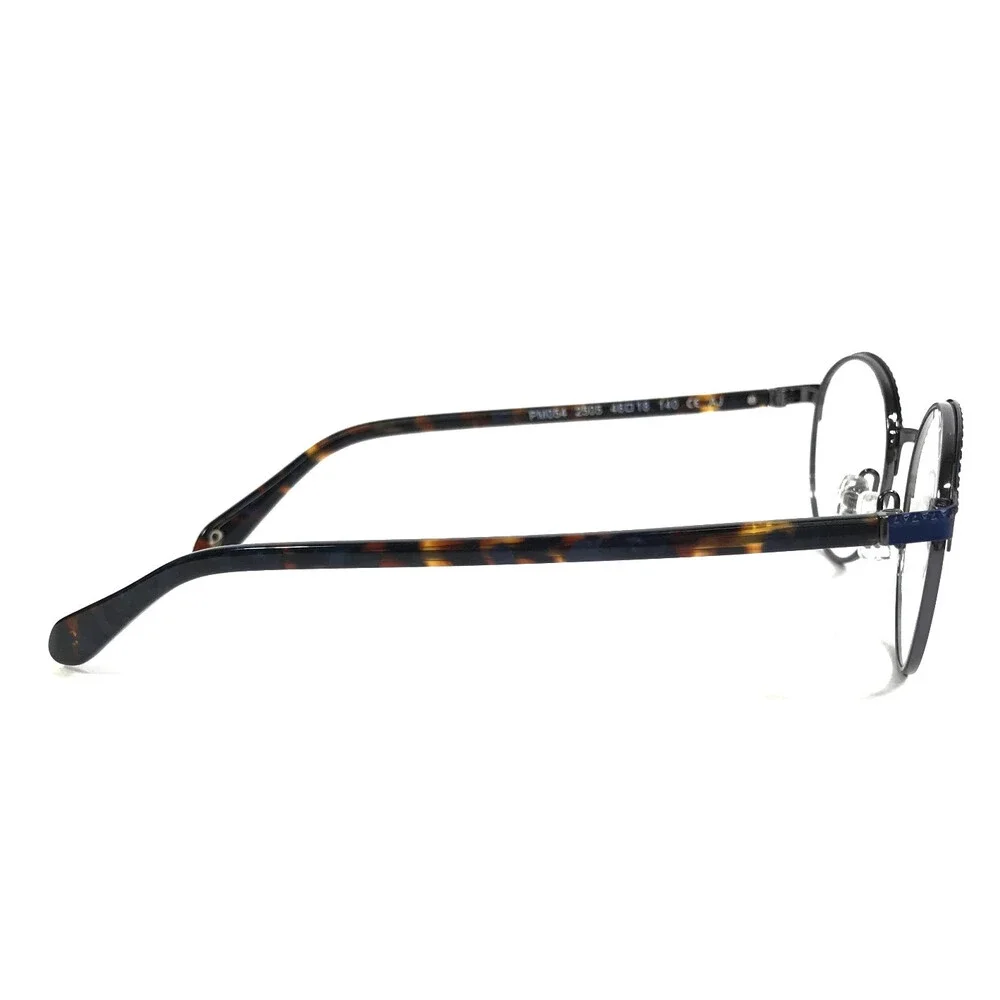 J.F. Rey Petite Eyeglasses Frames PM054 2505 Brown Tortoise Blue Round 46-18-140